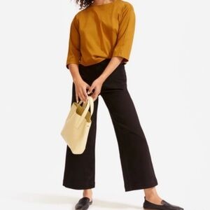 Everlane Black Wide Leg Jeans